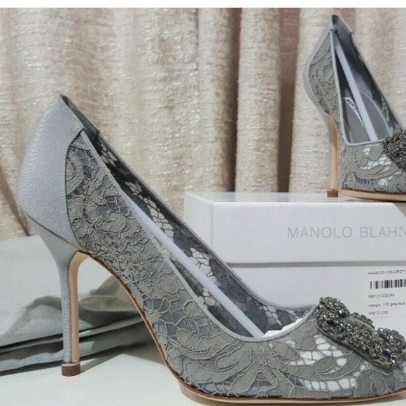 BNWT Manolo Blahnik Floral Print Satin BB Pumps - 39.5 - Picture 13 of 14
